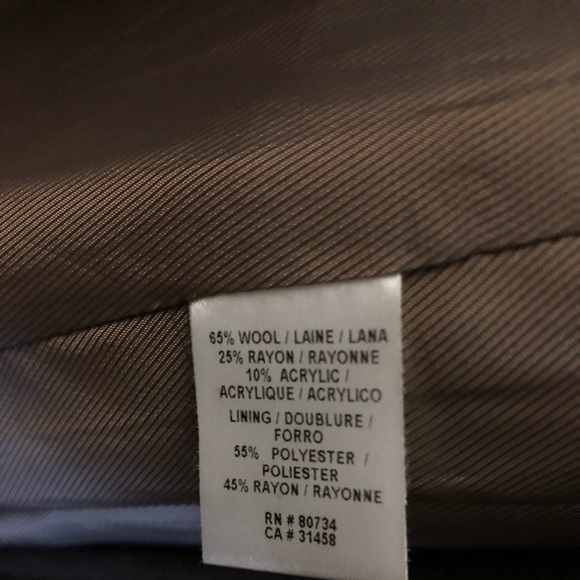 BCBGMAXAZRIA Double Breasted Wool Blend Trench Coat with Belt, Dark Olive, Small - Picture 6 of 6